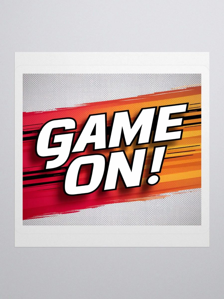 Bold "Game On!" Sticker - Dynamic Gaming Decal product image (1)