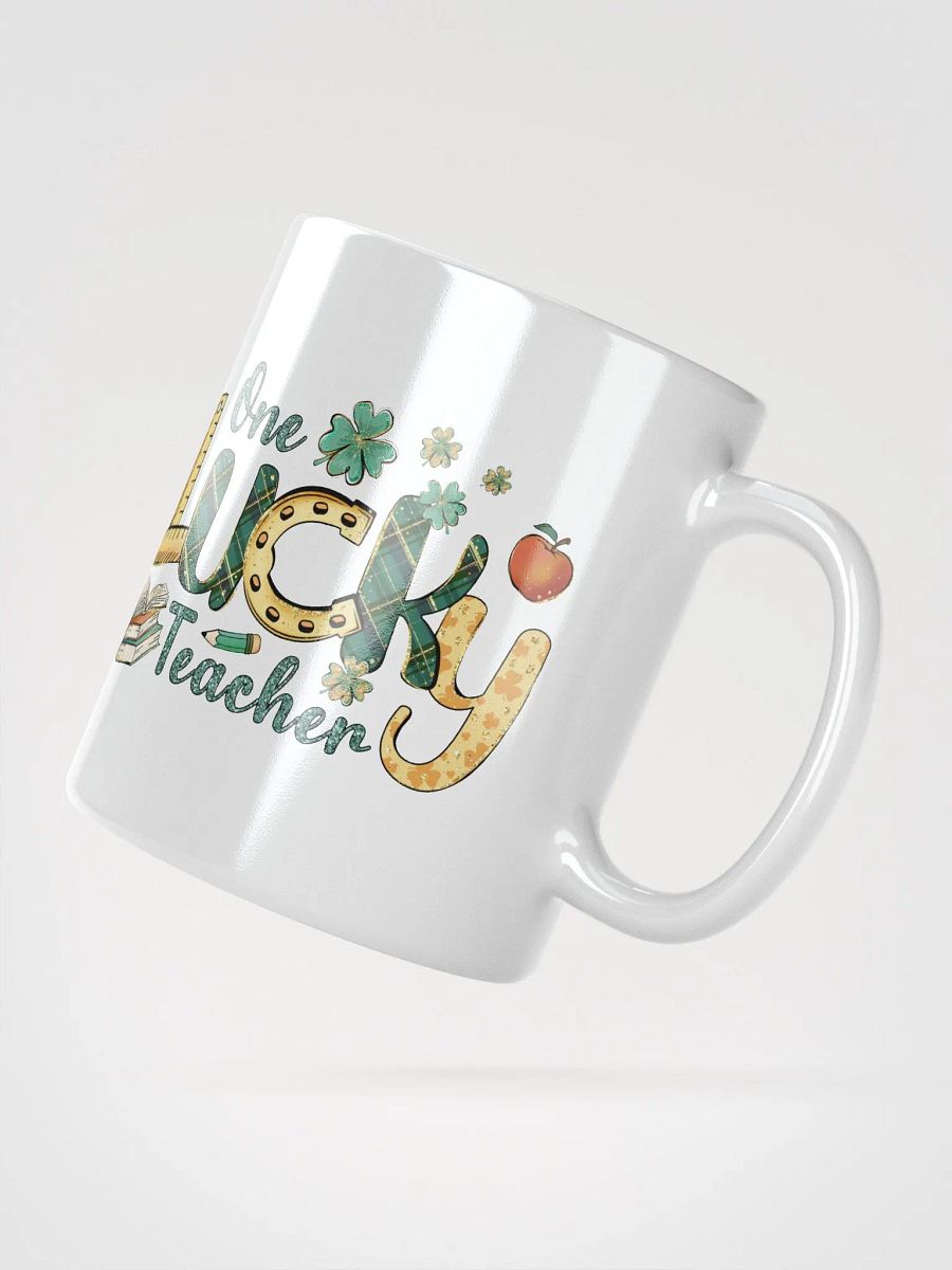 Lucky Teacher White Glossy Mug product image (14)