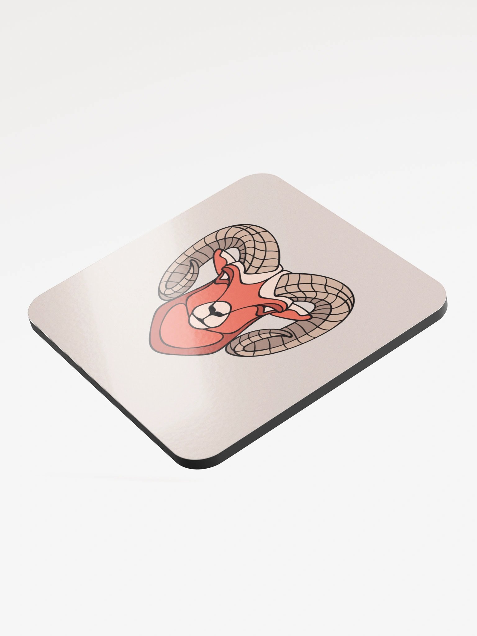Bighorn Sheep - Glossed Cork Coaster product image (3)