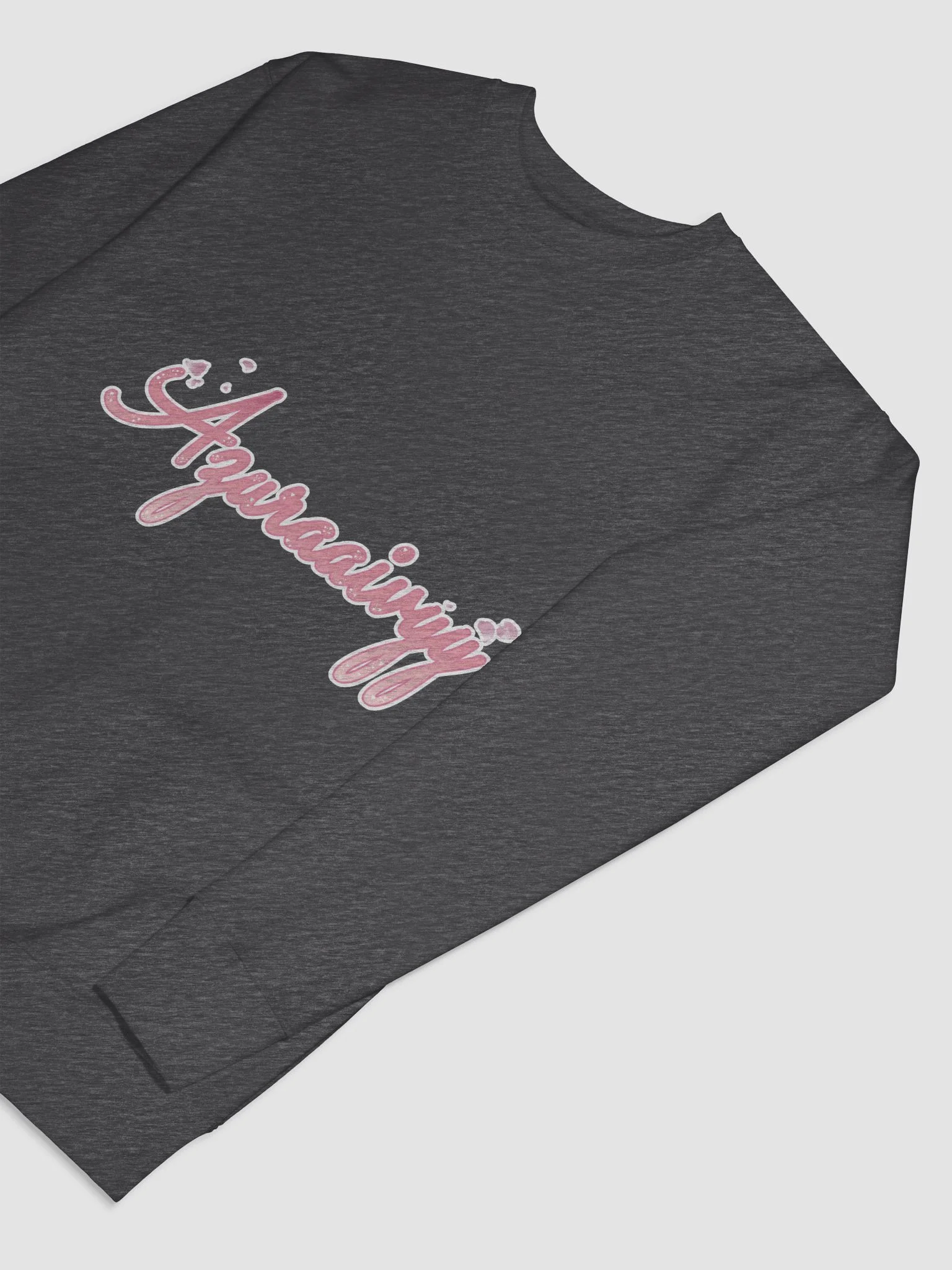 Azuraairy Pink Cursive Sweatshirt product image (7)