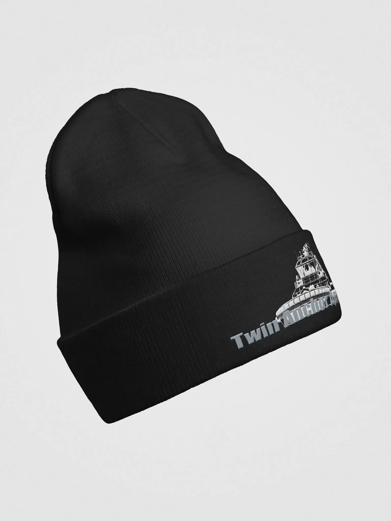 Athena Tug White Knit Beanie product image (4)