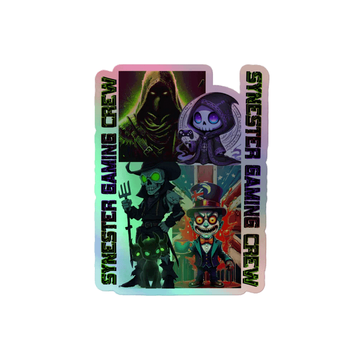 Synester Gaming Crew Holographic Sticker 🌟🎮 product image (2)