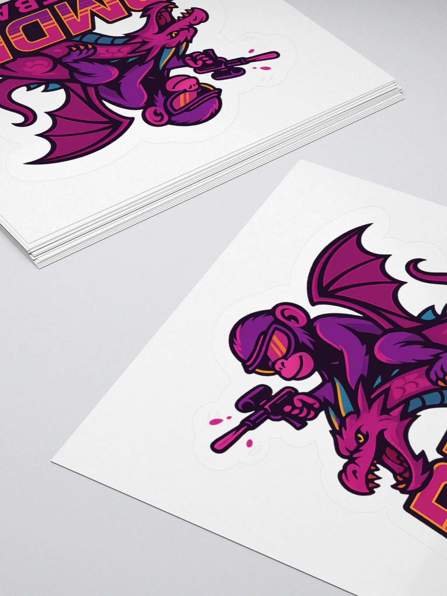 PMDR New Logo Sticker - White product image (4)