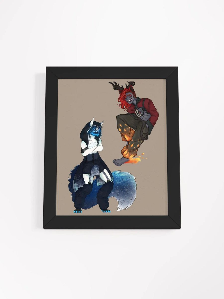 Framed High-Quality Matte Poster - Full Ignis and Nox product image (1)