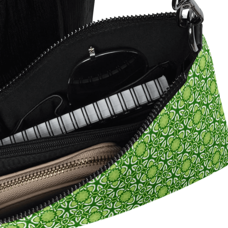 Symmetrical Green Floral Crossbody Bag product image (7)