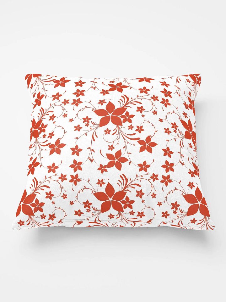 Sublicolor 611S Red Flowers Printed Pillow product image (1)