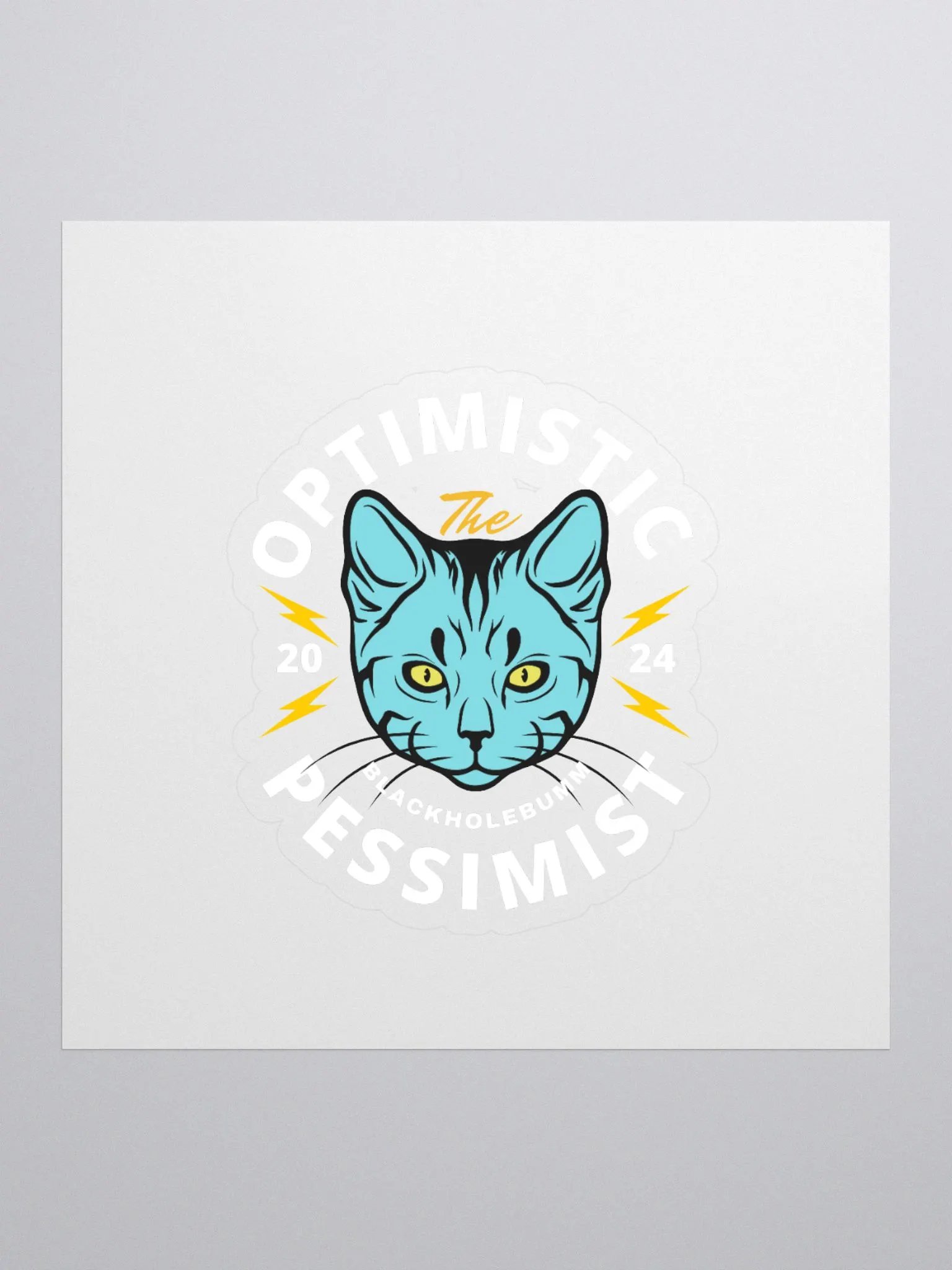 The Optimistic Pessimist sticker product image (1)