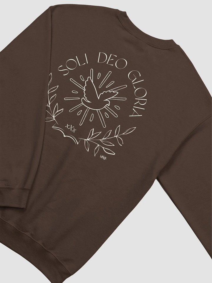 Soli Deo Gloria [Ivory] (Gildan Classic Crewneck Sweatshirt) product image (2)