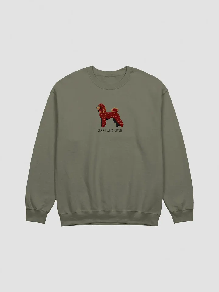 Zero Fluffs Given Sweatshirt (Embroidered) of a Mini Poodle(Chocolate) product image (7)