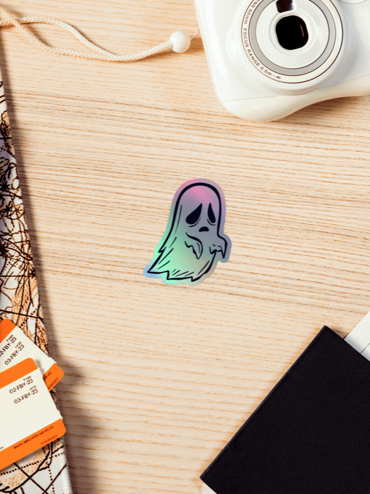 Ghost Holographic Sticker product image (1)