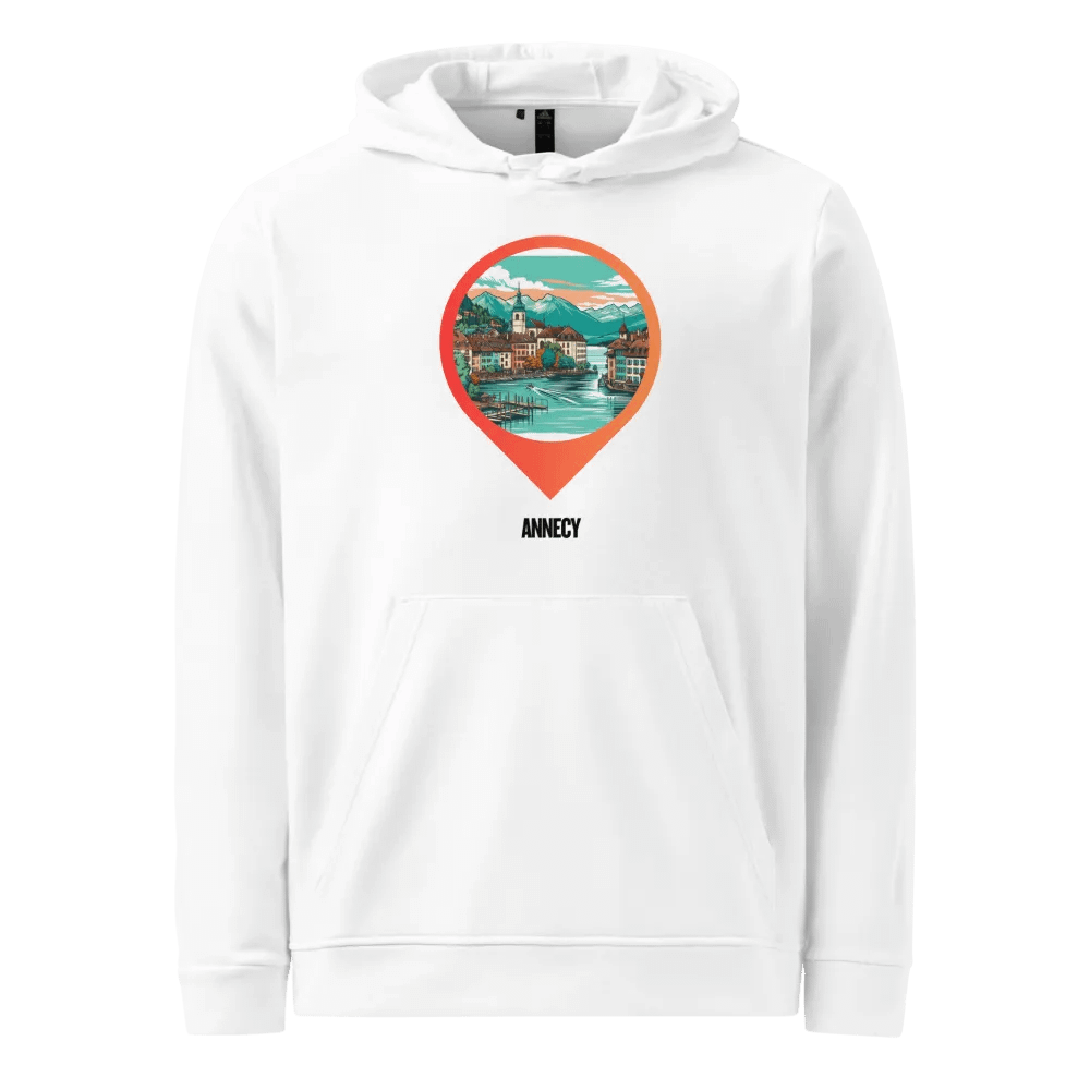 Adidas Fleece Hoodie | AI Design Annecy city product image (1)