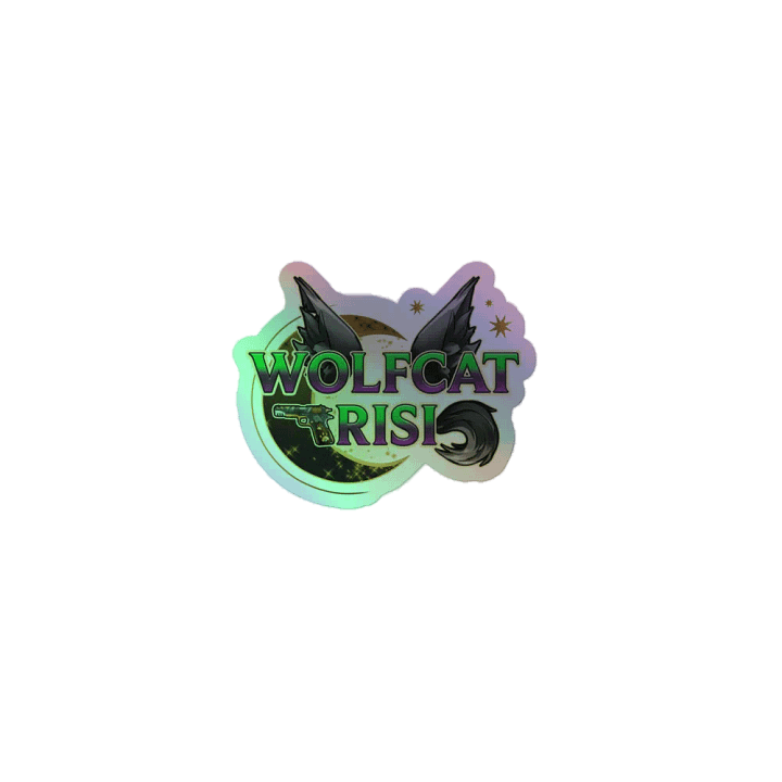 WolfcatRisi Logo Holographic Sticker (variant 2) product image (1)
