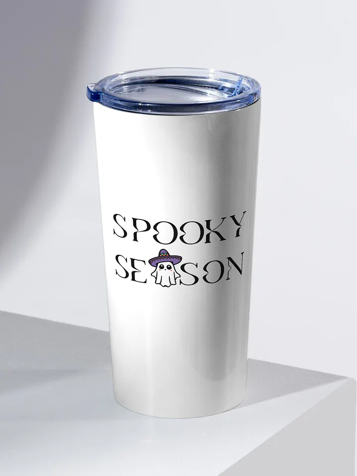 Spooky Season Sombrero Ghost White 20oz Stainless Steel Tumbler product image (2)