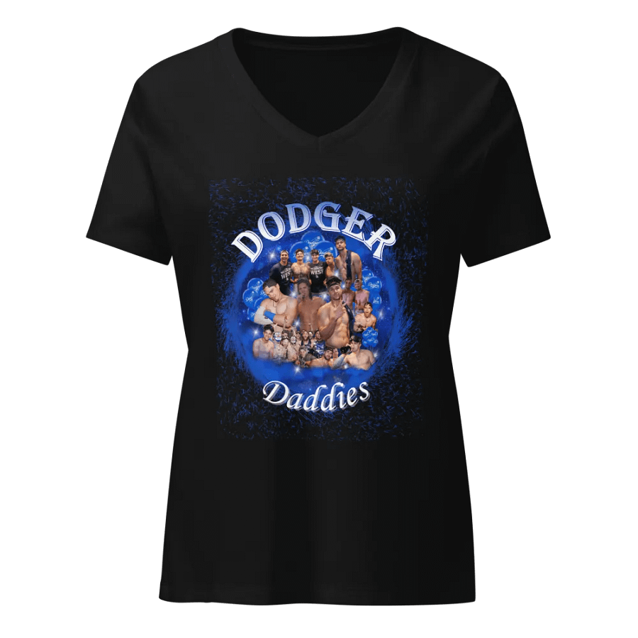 Dodger Daddies V Neck T-Shirt (Womens sizes) product image (1)