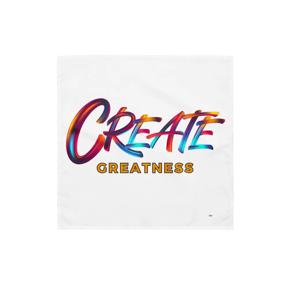 Create Greatness Full Print Bandana product image (1)