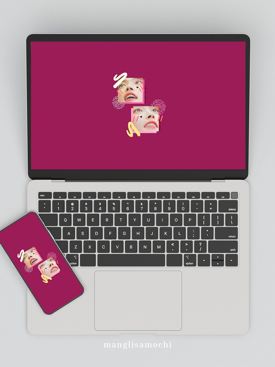 Pink Hongjoong / Digital Wallpaper Set product image (1)