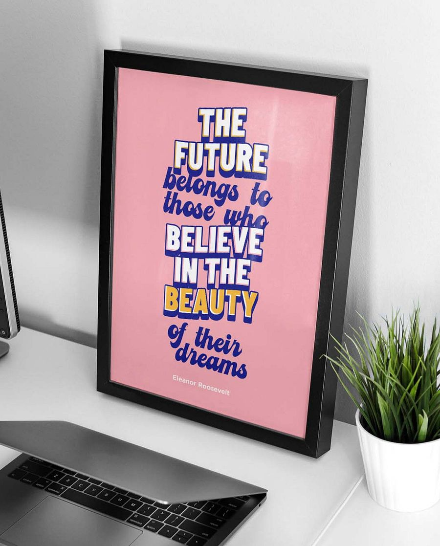 The Future Quote Affirmation Printable Wall Art Decor - Instant Download product image (2)