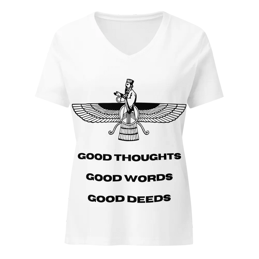 Faravahar Persian Design T-Shirt Good Thoughts Good Words Good Deeds product image (1)