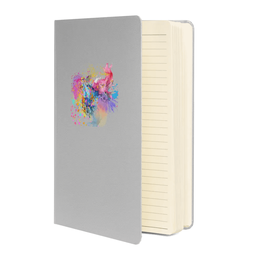 Whimsical Hummingbird Hardcover Journal for arty nature lovers moms dads sons daughters friends product image (3)