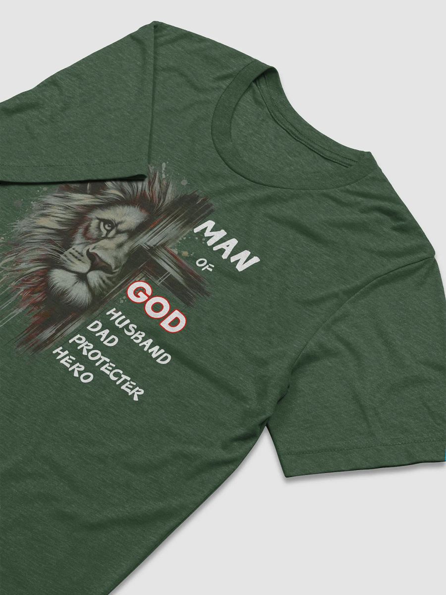 Man of God Lion Cross Father's Day Gift | Husband Dad Protector Hero product image (23)