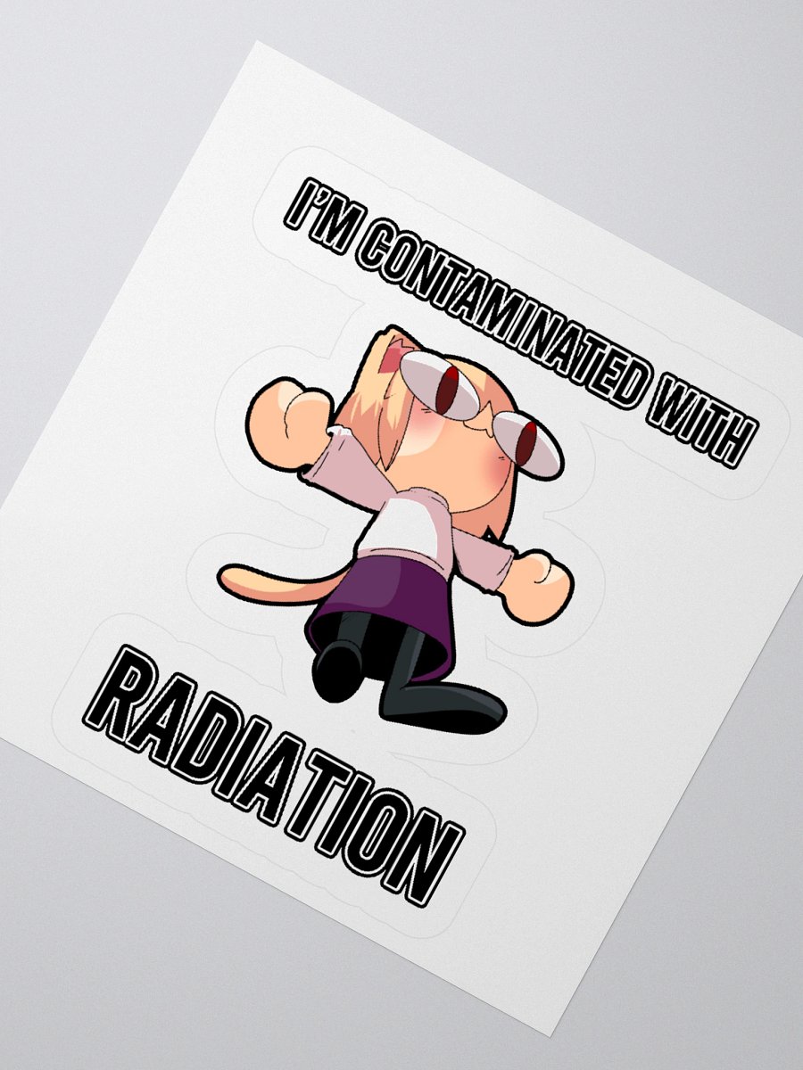 Neco Arc - I'm contaminated with radiation (Kisscut sticker) product image (4)