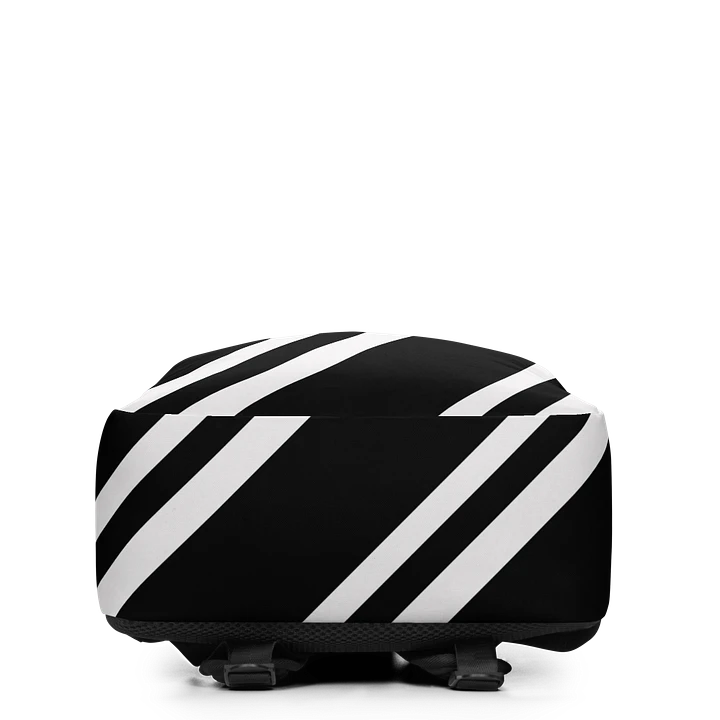 Striped Noir Minimalist Backpack product image (2)