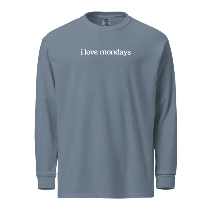 I LOVE MONDAYS – printed long sleeve shirt product image (9)