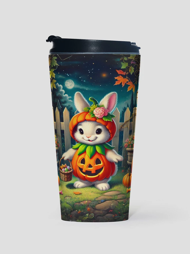 Bunny Rabbit Pumpkin Patch Travel Mug product image (1)