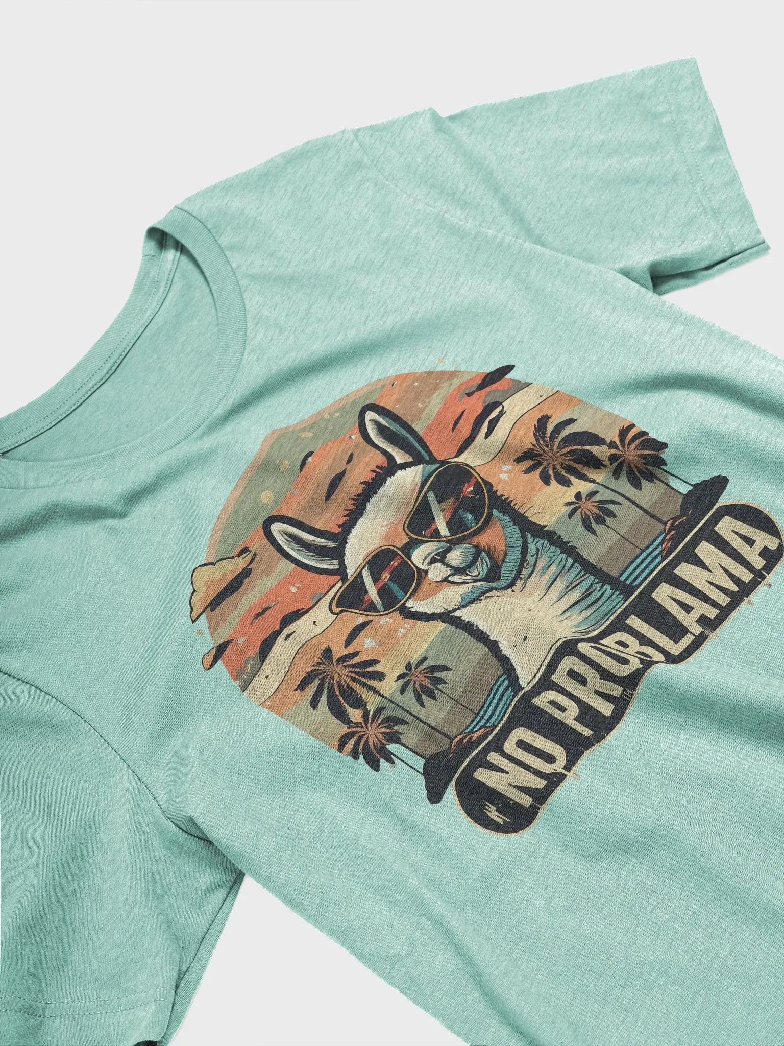Chill Llama: Sunset Saga Tee Men's Tee product image (1)