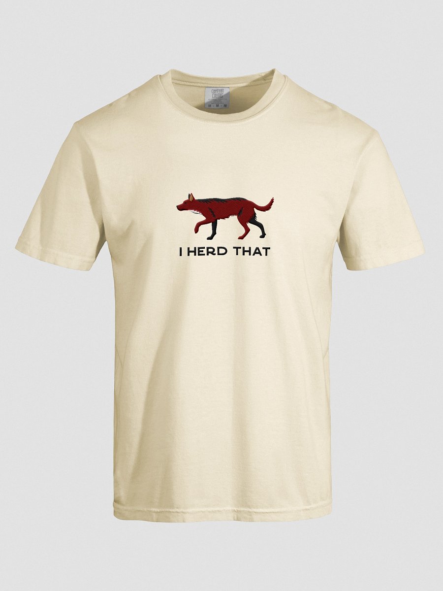 I Herd That T-Shirt(Embroidered) of an Australian Kelpie(Brown) product image (57)