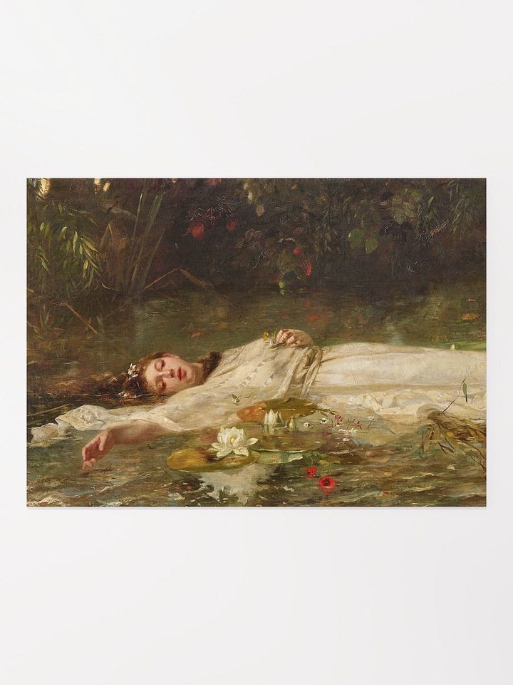 ''Ophelia'' by Friedrich Wilhelm Theodor Heyser Poster product image (1)