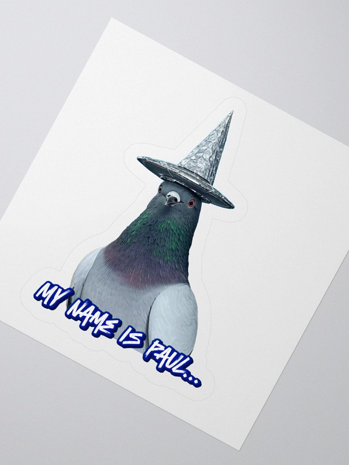 My Name Is Paul – Tin Foil Hat Sticker (MiTM) product image (6)