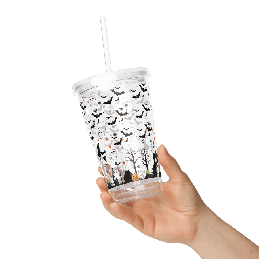 Whimsical Halloween Scene: 16 oz Double Wall Tumbler product image (5)