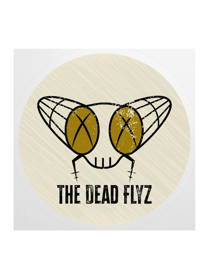 The Dead Flyz Sticker (circle) product image (1)