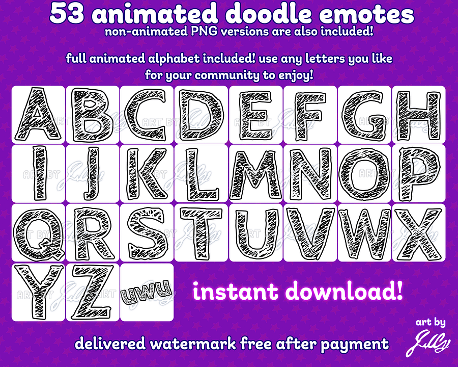 Animated Doodle Emotes product image (3)