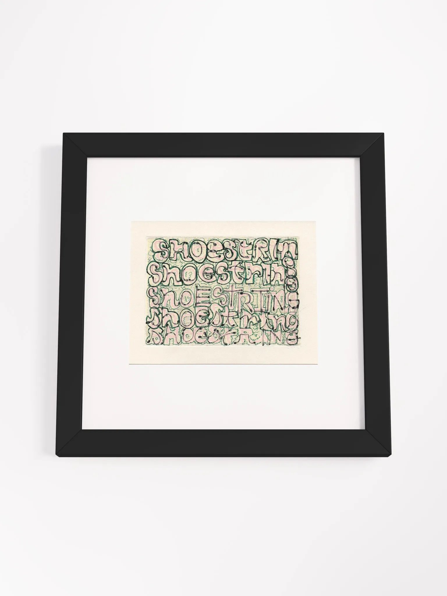 shoestring Panel Card Print Framed product image (3)