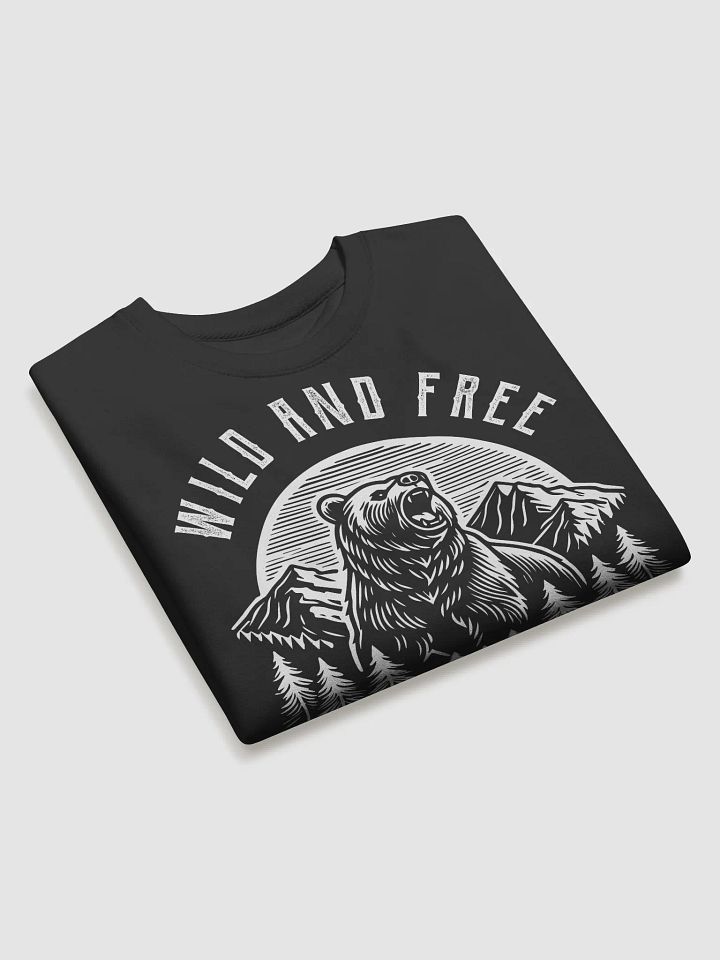 Vintage Grizzly - Wild and Free Design Sweatshirt product image (2)