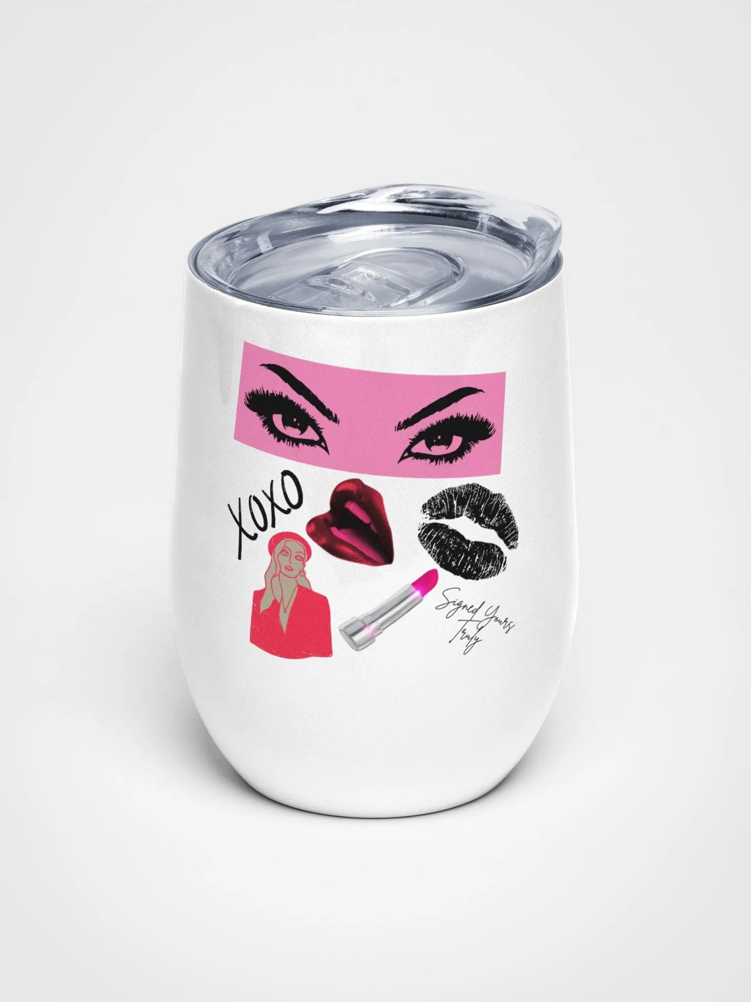 "XOXO" Collage Wine Tumbler product image (1)