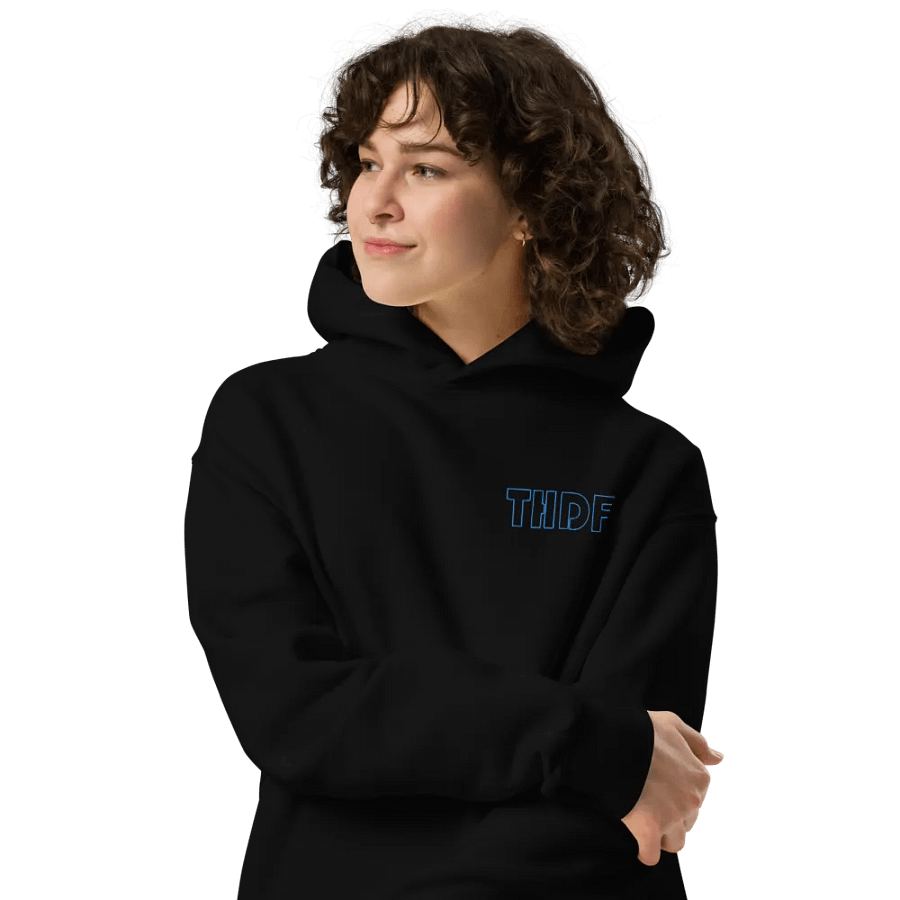 THDF Cyan Hoodie Embroidered product image (4)