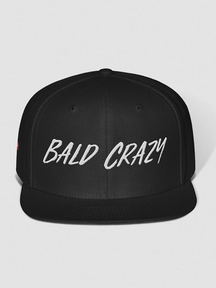 Bald Crazy Text Snapback Cap product image (1)