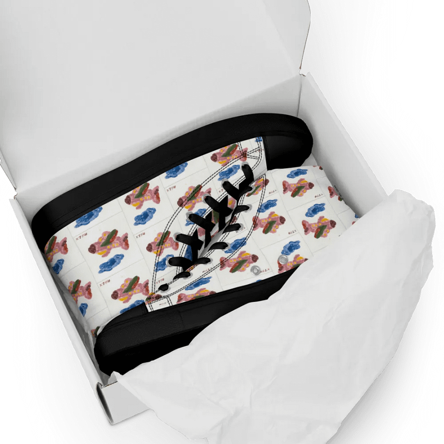 Kid Airplane (Women's High Top Canvas Shoes) product image (8)