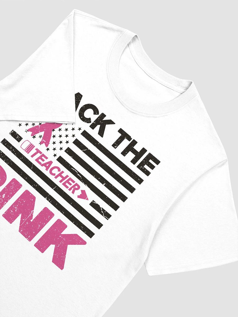 Back The Pink Breast Cancer Awareness Classic Teacher T-Shirt product image (5)