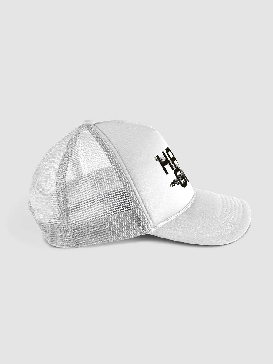 Foam Trucker Hat - Black HApex Gear White Logo product image (3)