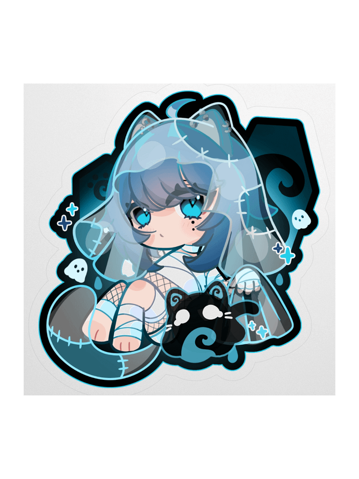 Tsu and Nalu Spooky Ghosts Sticker product image (1)