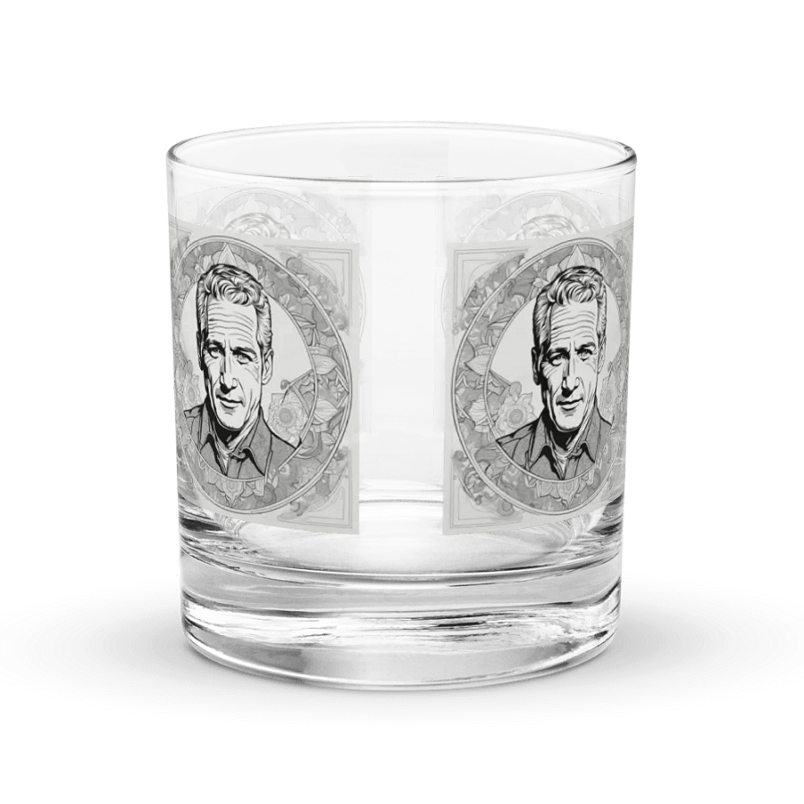 Serious Man Portrait Rocks Glass Set product image (4)