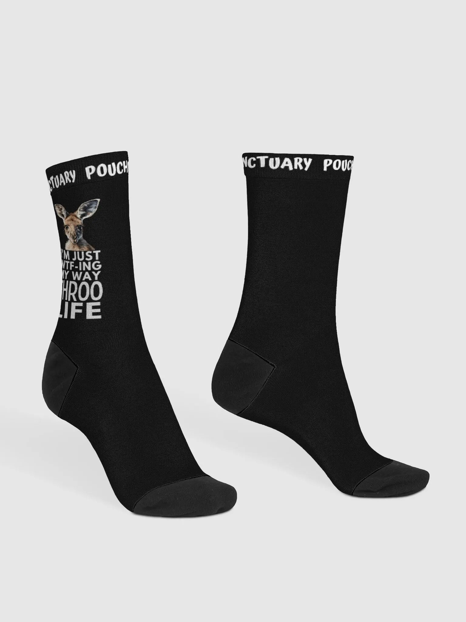 I'M JUST WTF-ING MY WAY THROO LIFE SOKS product image (3)