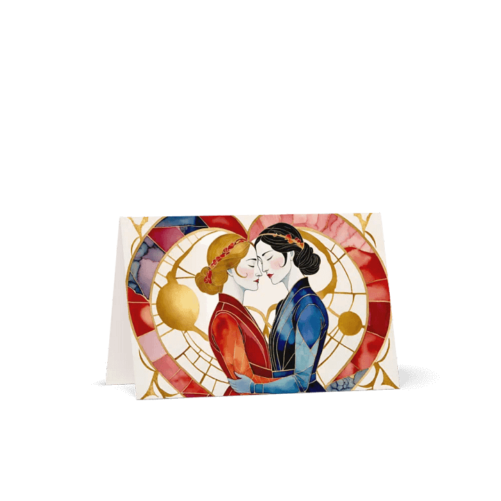 Lesbe Valentines, Our Love Kintsugi Style Card product image (4)