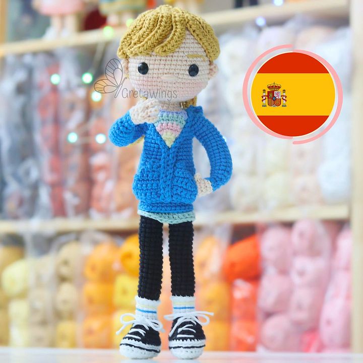 Patrón de Amigurumi de Riley de la película Intensa-Mente 2 (Descarga Digital) product image (1)