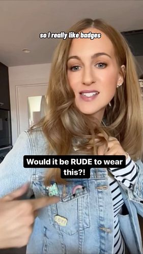 Would it be RUDE to wear this?!