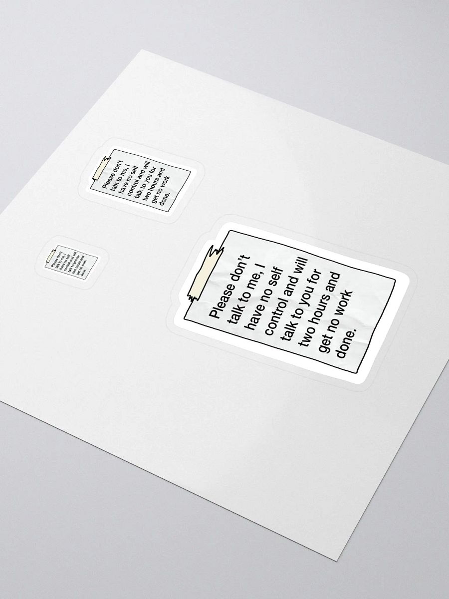 I NEED To Work Sticker product image (3)